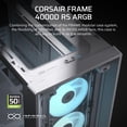thumbnail image 2 of Funda para PC CORSAIR Frame 4000D RS ARGB modular Mid-Tower blanca, 2 of 9
