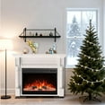 thumbnail image 7 of WAA 55" Electric Fireplace TV Stand Adjustable Flame,Remote Control,8H Timer & 750W/1500W Heating,White, 7 of 7