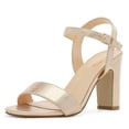 thumbnail image 1 of Sandalia DREAM PAIRS Gisela-1 Tacón Grueso Dorado 9,5 cm, 1 of 6