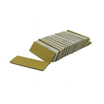 HEMOTON Mini Sandpaper Sheets for Woodworking and Crafting with Aluminum Oxide 40 Grit Yellow Color 50 Pieces