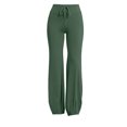 thumbnail image 4 of Tqcoqu Yoga Pants for Women Drawstring Elastic High Waisted Loose Fit Wide Leg Pants Workout with Bandage Pant,Army Green,Women's S-XXL, 4 of 8