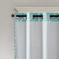 thumbnail image 5 of Intelligent Design Adel Polyester Fabric Lined Blackout Window Panel - Gray/Blue, 5 of 5