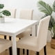 thumbnail image 1 of Fundas De Silla De Poliéster Fundas elásticas para sillas de comedor en un pack de forro polar engrosado protector de mesa y silla para todo uso en blanco 14,96-17,72" JASKFLY, 1 of 8