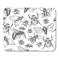 thumbnail image 1 of SIDONKU Pattern Insects in Different Poses Moth Butterfly Bee Bumblebee Mousepad Mouse Pad Mouse Mat 9x10 inch, 1 of 1