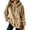 Khaki-A#210817GG, variant on Hearthz Women Fuzzy Plush Drawstring Hoodie Solid Color Drop Shoulder Fleece Lined Hoodie Women Fall Winter Warm Sweatshirt for Women with Pocket White M