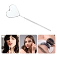 thumbnail image 5 of Unique Bargains 1 Pc Espejo de Pestañas con Patrón de Corazón de Acero Inoxidable Tono Plateado, 5 of 5