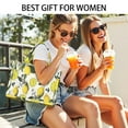 thumbnail image 5 of Large Capacity Tote Bag,Yellow Lemon Fruit Berries Beige Pattern Handbag Fashion Luxury Tote Bag,15.7"x13"x 5.1" Inches,Laptop Compatible, 5 of 6
