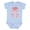 AE-Light Blue, variant on Cutie Pi Polka Dot Heart Design Boys or Girls Baby Bodysuit