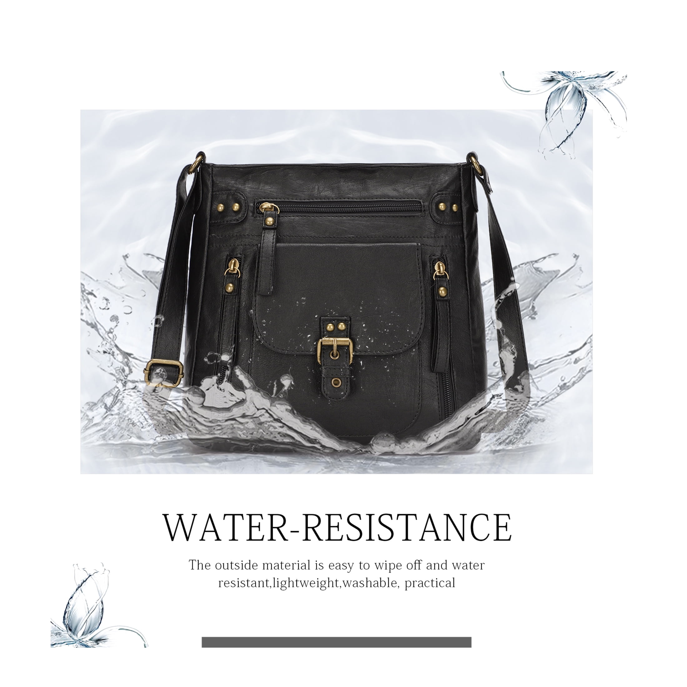 KL928 Messenger Bags for Women Leather Handbag Brown Crossbody Purse Women's Gifts