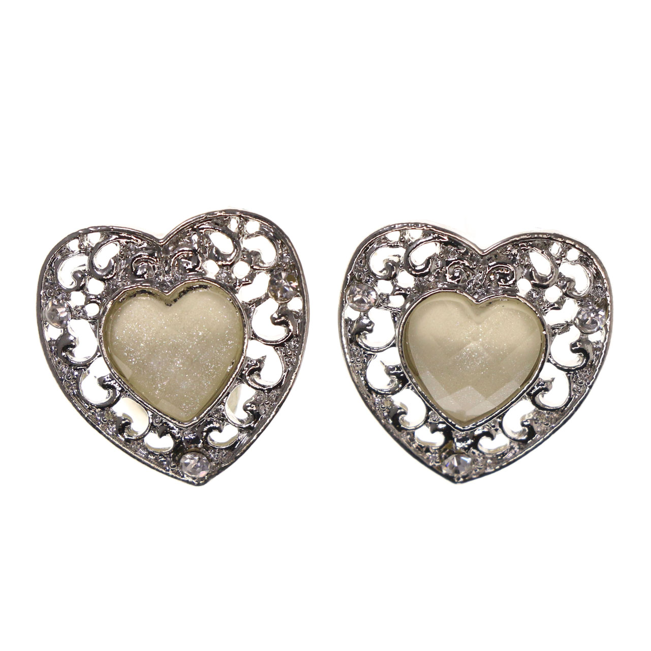 Colorful Heart StudEarrings LQE2672