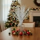 thumbnail image 5 of Adornos navideños de piruleta pintados de blanco | Bolas colgantes redondas de 99 cm para el techo | Adornos de plástico para árbol de Navidad | Decoración colgante con diseño festivo, 5 of 6