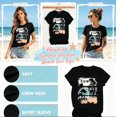 thumbnail image 4 of APEXFWDT Beach T Shirt Women Short Sleeve Casual Summer Vacation Tees Top Palm Trees Graphic Tees Print Shirts, 4 of 6