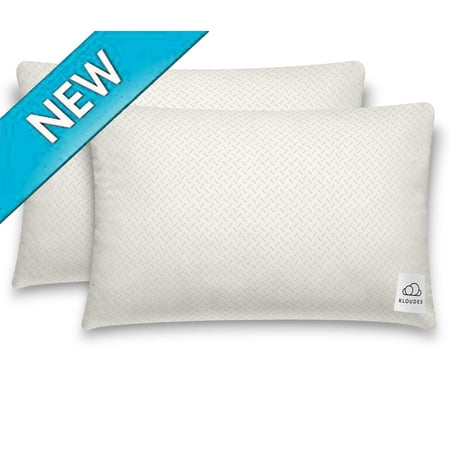 KLOUDES Adjustable Pillow | Best Pillows for Sleeping | Helps Reduce Neck & Shoulder Pain During Sleep CertiPUR-US Certified Safe Memory Foam (King Set of 2) King (Set of