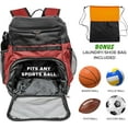Xelfly Basketball Backpack with Ball Compartment Sports Equipment Bag