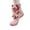 Axolotl, variant on 3D Knit Animal Socks for Women, Novelty Cute Fuzzy Hand-crocheted Animal Floor Sock for Winter Warming, Funny Cozy Lounge Quarter Socks for Christmas Gifts, #Red Panda