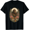 Black, variant on Floral Bigfoot Portrait Graphic Unisex T-Shirt, Cotton Short Sleeve Tee