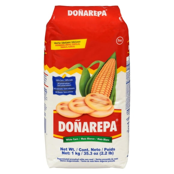 Dona Arepa White Precooked Corn Flour, 1 kg