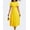 Yellow, variant on HVEOO Women's Casual A Line Swing Summer Dress Short Sleeve Round Neck Wrap Evening Party Dresses, Black Size L