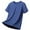 Dark Blue, variant on RTKFRFLM Men's Active Quick Dry Shirts Summer Ice Silk Cool Loose Shirt Sports Short Sleeve Men's Activewear