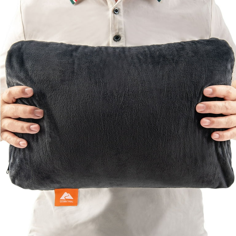 Ozark Trail Memory Foam Camping Pillow Adult Grey Walmart