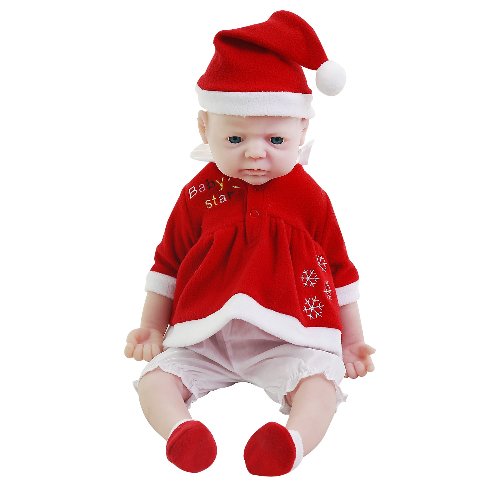 22 In Silicone Baby Reborn Dolls Realistic Girl Baby Unpainted DIY Toys