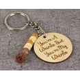 thumbnail image 6 of Inkdotpot Funny Keychain You Are A Weirdo But You Are My Weirdo Wood Engraved Keychain Funny Adult Humour Novelty Gift, 6 of 6