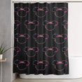 thumbnail image 1 of Cortina de ducha de Mickey Mouse con dibujos animados, cortinas de ducha para baño con 12 ganchos, impermeable, lavable, poliéster, juego de decoración para el baño, 60 x 72 pulgadas, hierro, 1 of 8