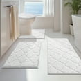thumbnail image 2 of Findosom Bathroom Rugs Sets 4 Pcs with Toilet Lid Cover,U-Shaped Contour Toilet Mat,Non-Slip Machine Washable Absorbentb Rugs and Mats for Bathroom Floor Mats Microfiber Shaggy Bath Rug,White, 2 of 9