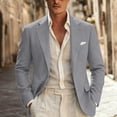 thumbnail image 5 of Mens Blazer Jacket One Button Casual Suit Jackets Slim Fit Stretch Sport Coat for Party Wedding & Business, 5 of 7