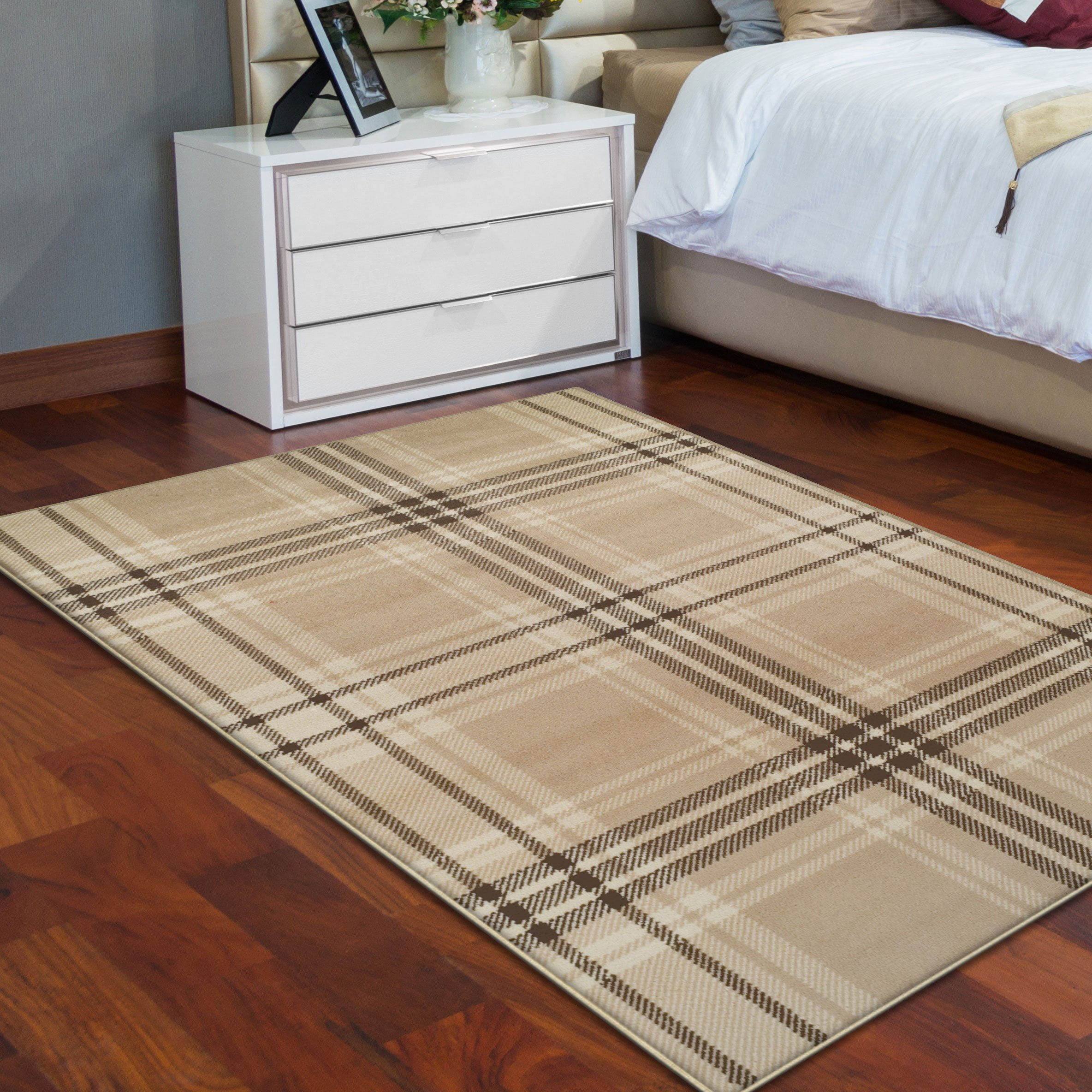 Tartan Cottage Country Geometric Plaid Area Rug 8 ft. x 10 ft