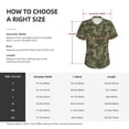 thumbnail image 4 of Vsdgher Green Snake Skin Women Shirts V Neck Short Sleeve Tops T-Shirt Basic Tees, S to 3XLSmall, 4 of 5