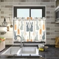 thumbnail image 4 of Yayeee Kitchen Curtains Tier Pair Light Filtering 27"x36" Rod Pocket Short Cafe Window Panel, Whimsical Rabbits, 4 of 7