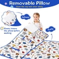 thumbnail image 3 of White Baseball Elements Pattern Toddler Nap Mats for Kids Preschool,Sleeping Mat Bag or Kids,Toddler Sleeping Bag,Toddler Nap Mat or Daycare, 3 of 6