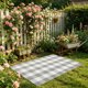 thumbnail image 4 of Alfombra de cuadros Primavera Verano 40x60 cm Mezcla de algodón Felpudo para puerta principal Interior Exterior Lavable Decoración de entrada y porche, 4 of 8