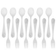 thumbnail image 3 of Kids Silverware Stainless Steel Children's Safe Flatware Little Bear Child Spoon and Fork Set Toddle, 3 of 5