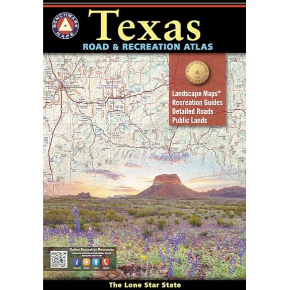 Pre-Owned Texas Road & Recreation Atlas (Benchmark Recreation Atlases), 9780929591155, 0929591151, Paperback, 2019 edition
