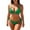 Green, variant on Womens 2 Piece Bikini Sets Halter Curvy Cutout Tie Side Triangle String Cheeky Swimsuits Summer Beach Set