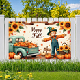 thumbnail image 6 of Colorful Leaves Happy Fall y'all Pumpkins Vintage Truck Sunflowers Autumn Harvest Banner for Thanksgiving Decoration Seasonal Party Indoor Outdoor, 6 of 9