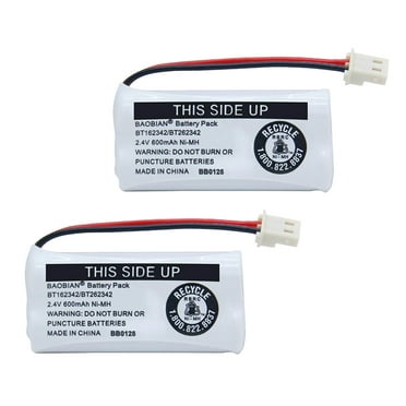 2-Pack Battery Replacement for Vtech and AT&T battery BT-162342 BT-1623421 BT-166342 BT-262342 BT-266342 BT-183342 BT-283342 2SN-AAA40H-S-X2, Empire CPH-515J CPH515J