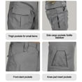 thumbnail image 4 of TRGPSG Men's Outdoors Work Pants with Knee Pads,Hunting Pants Waterproof Hiking Work Pants 10 Pockets (No Belt),Gray Size 32, 4 of 5