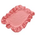 thumbnail image 2 of KGJQ Placemat with Ruffle Edge, Heat Resistant Table Mat, Rectangular Placemat Fabric Coaster for Home Party Dining Table Decor, 2 of 8