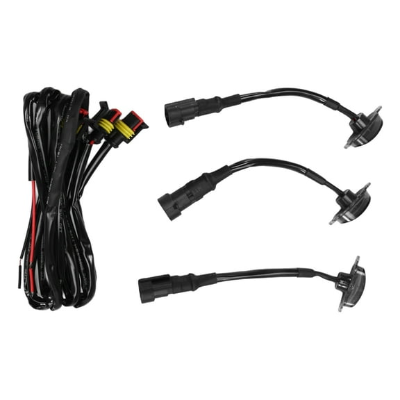 3X Smoked Lens Amber LED Front Grille Running Lights Lamps for