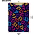 thumbnail image 2 of FMSHPON Leopard Clipboard Hardboard Wood Nursing Clip Board and Pull for Standard A4 Letter 13x9 inches, 2 of 7