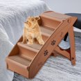 thumbnail image 4 of Portable Cat Ramp Ladder Pet Kitten Kitty Non-Slip Platform, Dog Climbing Stairs Coffee, 4 of 6