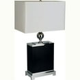 thumbnail image 1 of Ore Meubles 31123 Lampe de Table Carrée en Bois de 25 Po - Noir, 1 of 1