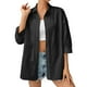 thumbnail image 3 of Chaqueta deportiva,Sudadera con capucha de color liso para mujer, con cordón ajustable, manga larga, tela arrugada, ropa informal para el hogar y el aire libre, sopatenor, 3 of 9