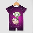 thumbnail image 4 of Invader Zim Baby Boy Girl Romper Short Sleeve Cotton Bodysuit Outfits Jumpsuit Summer One Piece Clothes, 4 of 8