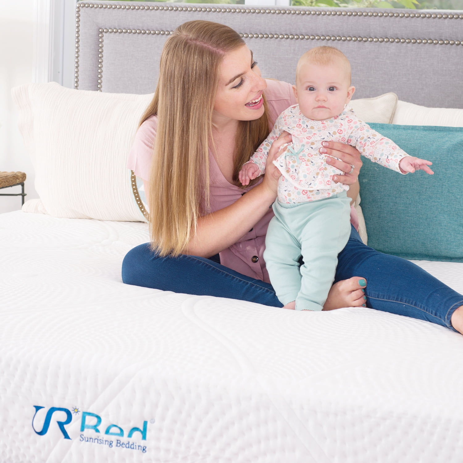 Sunrising Bedding 12" Gel Memory Foam Mattress California King Size, Firm, No Harmful Chemicals, No Fiberglass, Adjustable Bed Frame Compatible