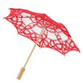 thumbnail image 2 of Parasol De Encaje, , Boda, Novia, Flor, , Fotografía, Accesorio, , Favor, 15 Pulgadas rojo BLESIY Paraguas de flores de encaje de boda, 2 of 8