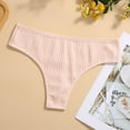 thumbnail image 4 of Timegard Thong for Women Low Waist Breathable Underwear Comfort Cute G-String Thongs No Show Briefs, 4 of 4